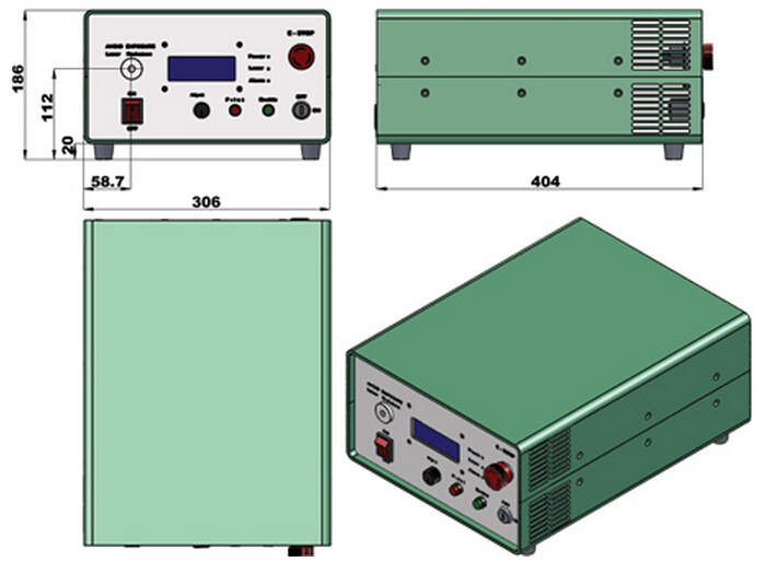 905nm 섬유 결합 레이저 Source with 20W Output Power